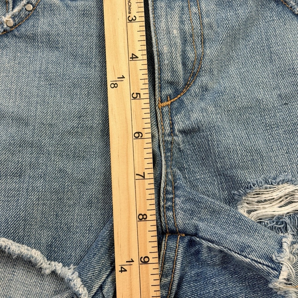 Rag & Bone Avenida Studded Denim Boyfriend Shorts Festival Cutoff Boho Distress - Picture 8 of 8